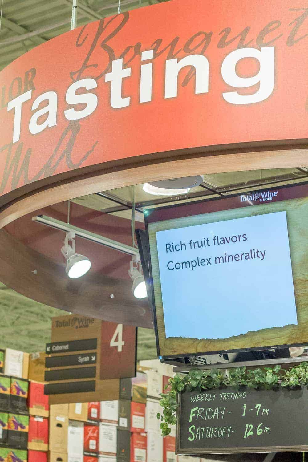 Learn all about wine at Total Wine & More's scheduled tastings.