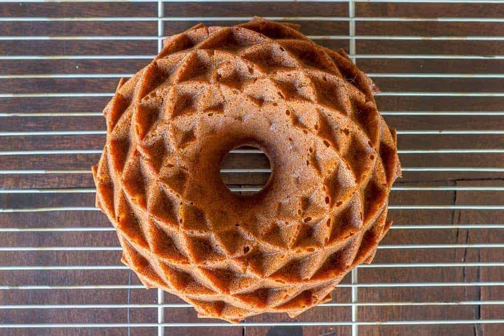 Tomato cake is easy to make using fresh tomatoes rather than tomato soup.