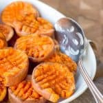 Smashed sweet potatoes are a great take on the classic side dish! Serve them with the traditional turkey dinner, or with breakfast.