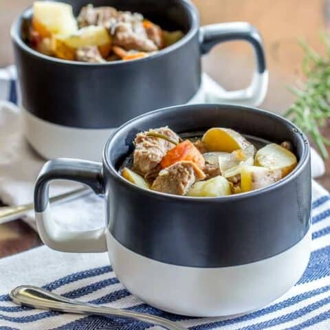 This comforting Instant Pot Irish lamb stew is full of tender lamb and vegetables. It's a wonderful way to end to the day.