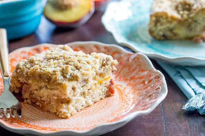 Make this easy peach coffee cake for your weekend brunch. It's great for an afternoon snack, too.