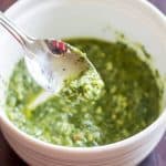 Homemade pesto sauce brings you the best of summer. Use this easy-to-make condiment for pasta, salads, pizza, and more.