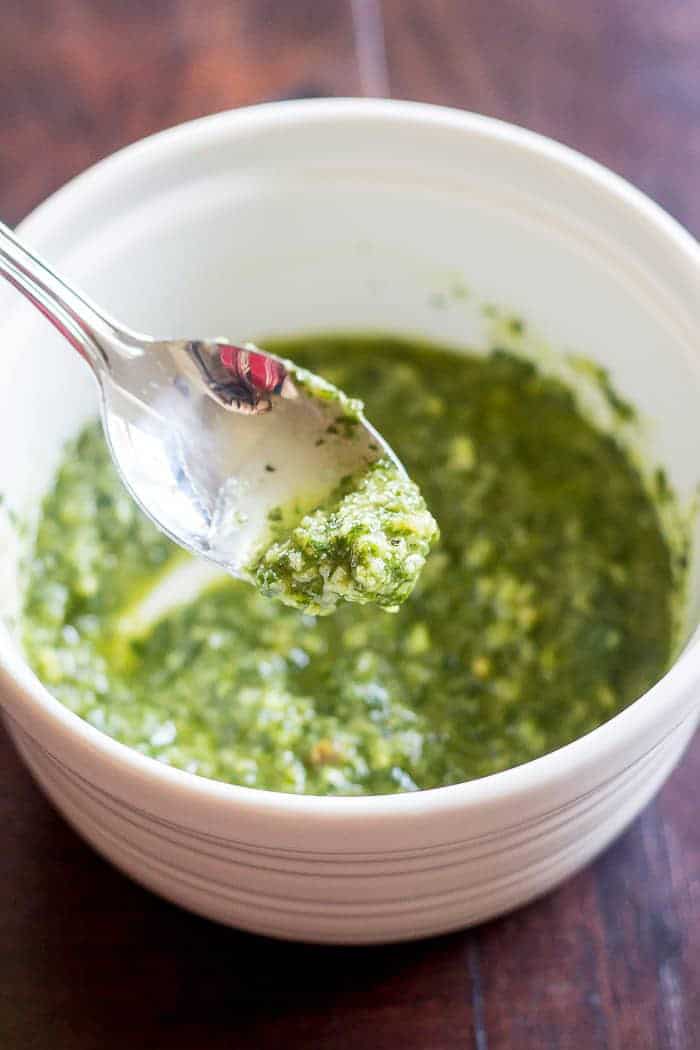 Homemade pesto sauce brings you the best of summer. Use this easy-to-make condiment for pasta, salads, pizza, and more.