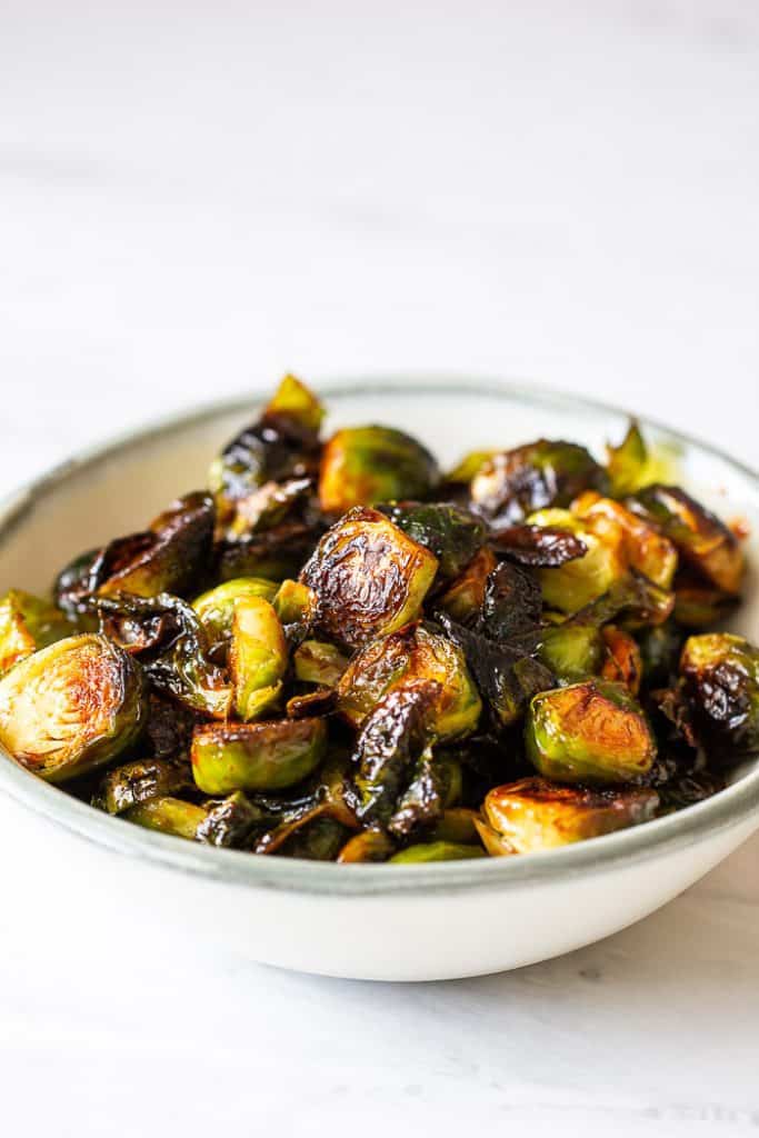 Spicy Glazed Brussels Sprouts