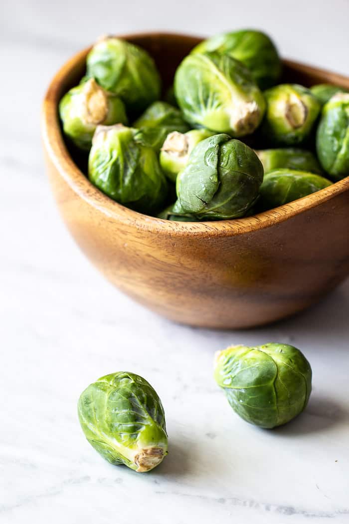 Brussels sprouts in a bowl