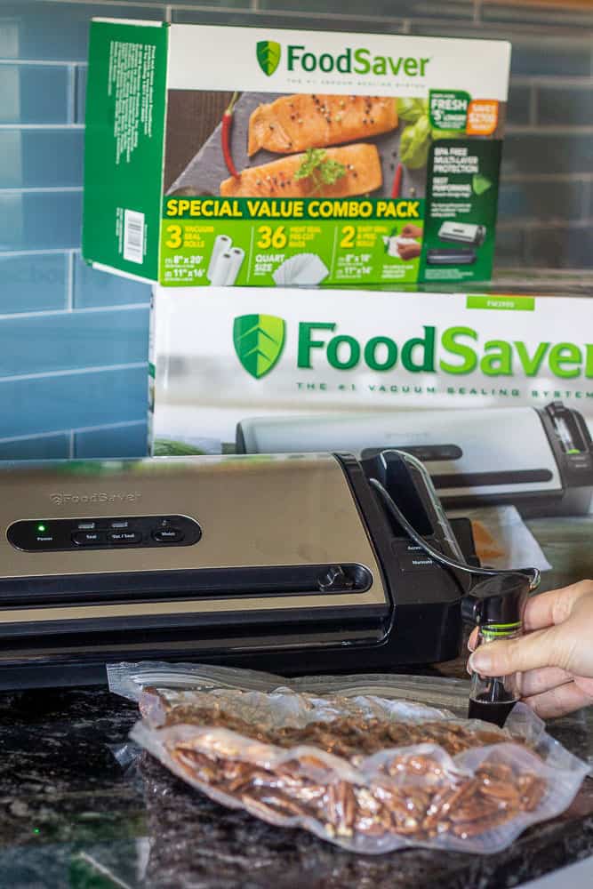 Food Saver System preserving pecans
