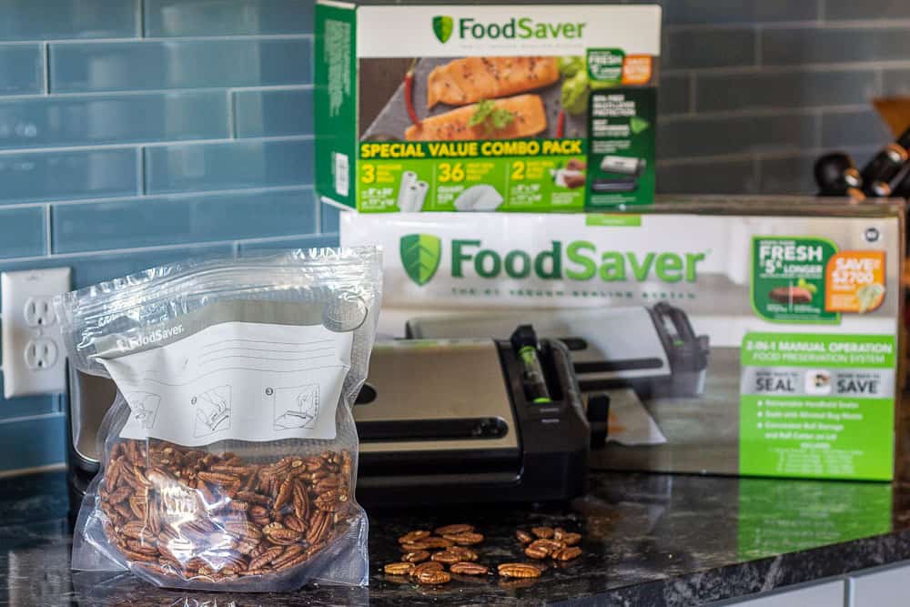 Food saver system with pecans