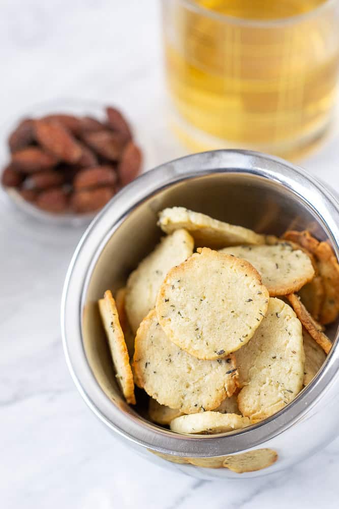Goat Cheese Crackers with Herbs