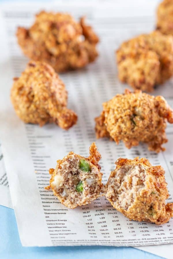 Shrimp Hush Puppies stetted