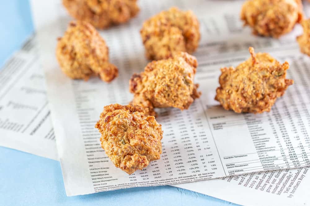 Shrimp hush puppies horizontal