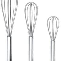 Ouddy 3 Pack Stainless Steel Whisks 