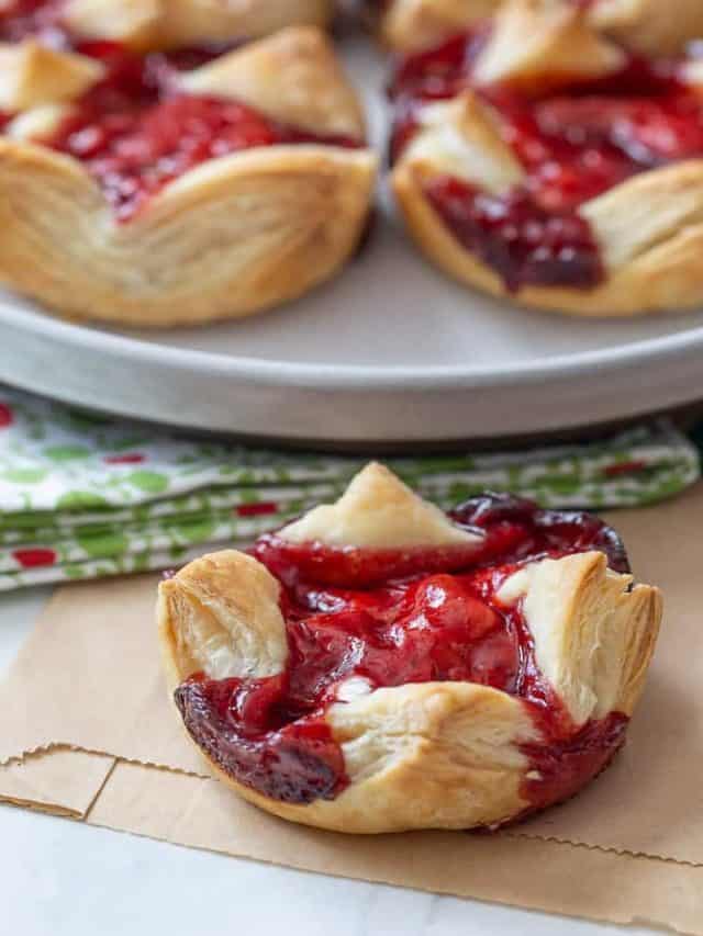 Homemade Sugar Plum Cheese Danish