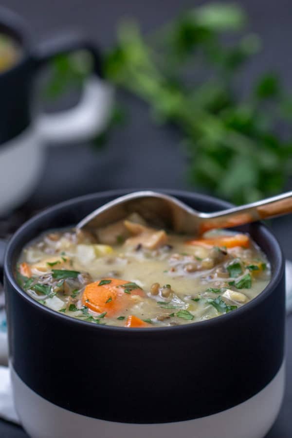 Chicken Wild Rice Soup - stetted