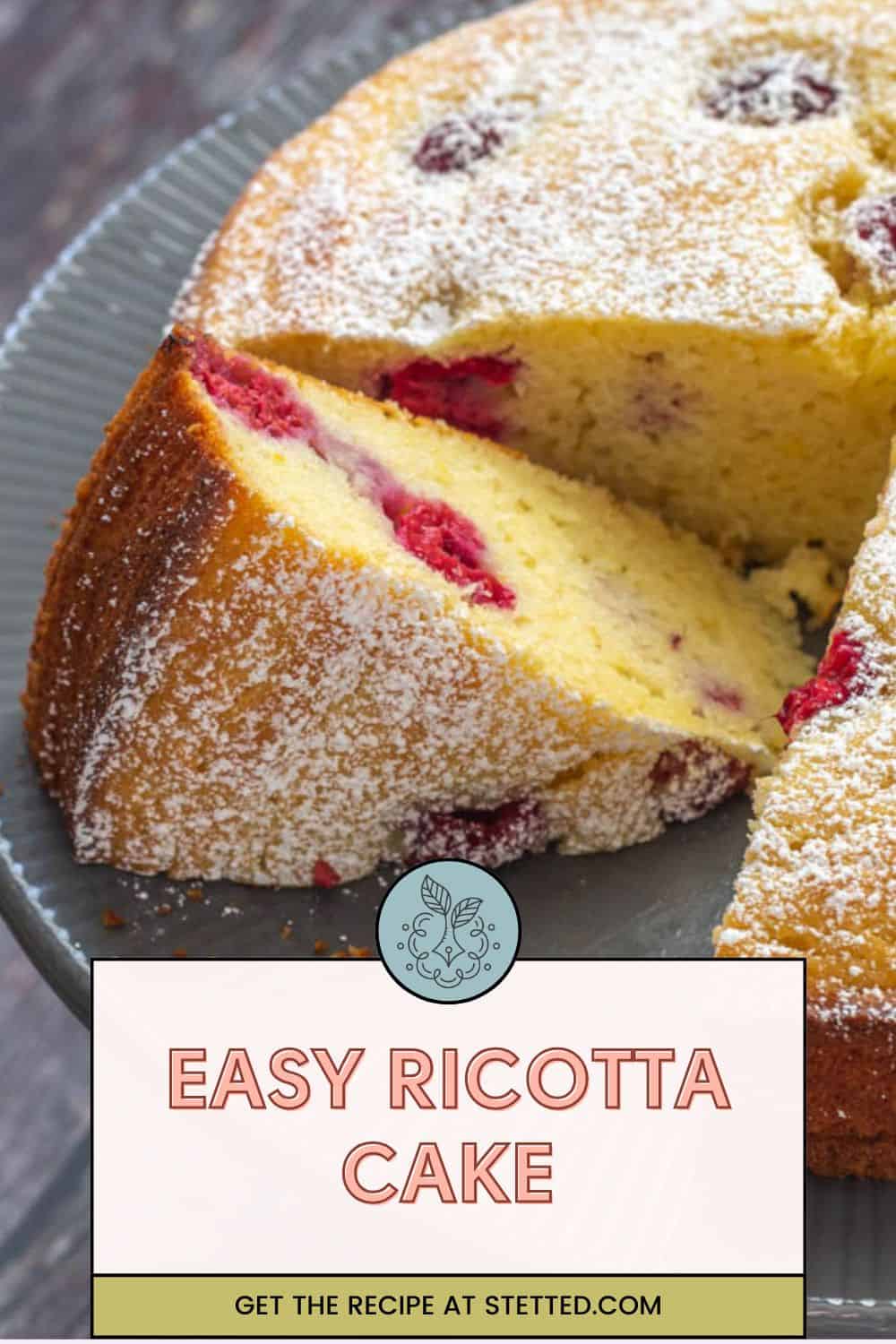 Ricotta Cake with Raspberries and Lemon - stetted