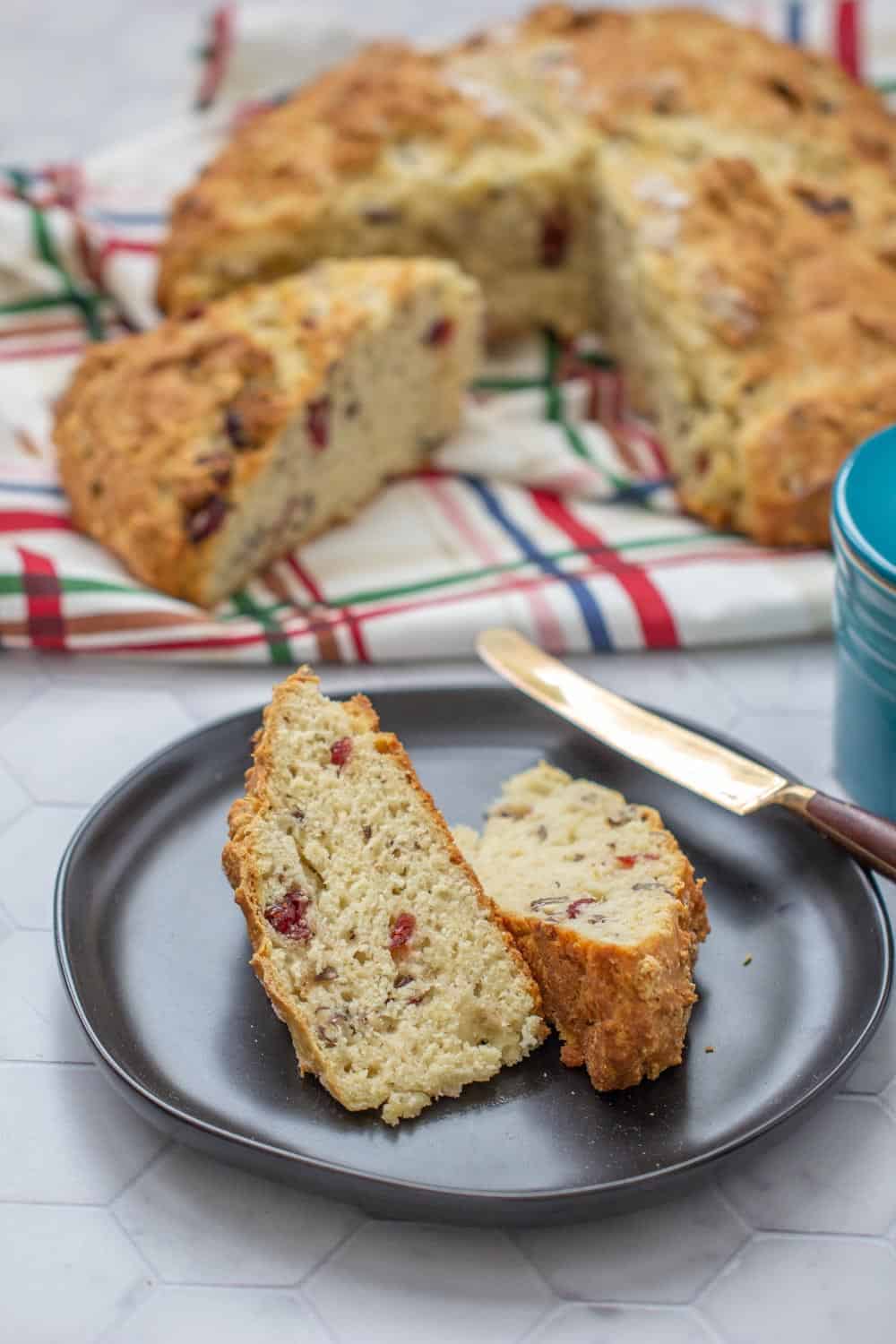 Cranberry Soda Bread with Pecans