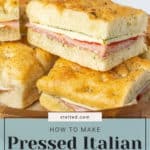 Learn how to make delicious pressed Italian sandwiches with just a few simple ingredients.