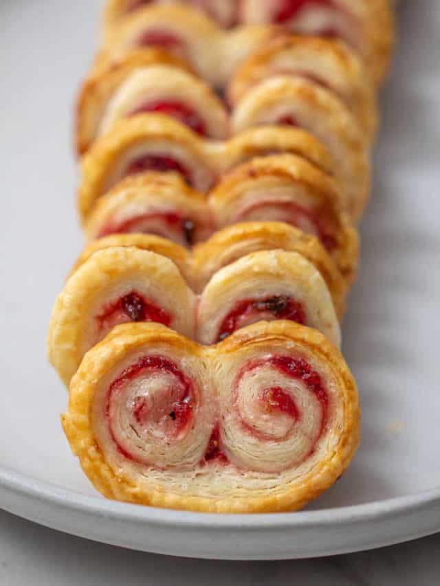 Strawberry Palmiers with Jalapeño