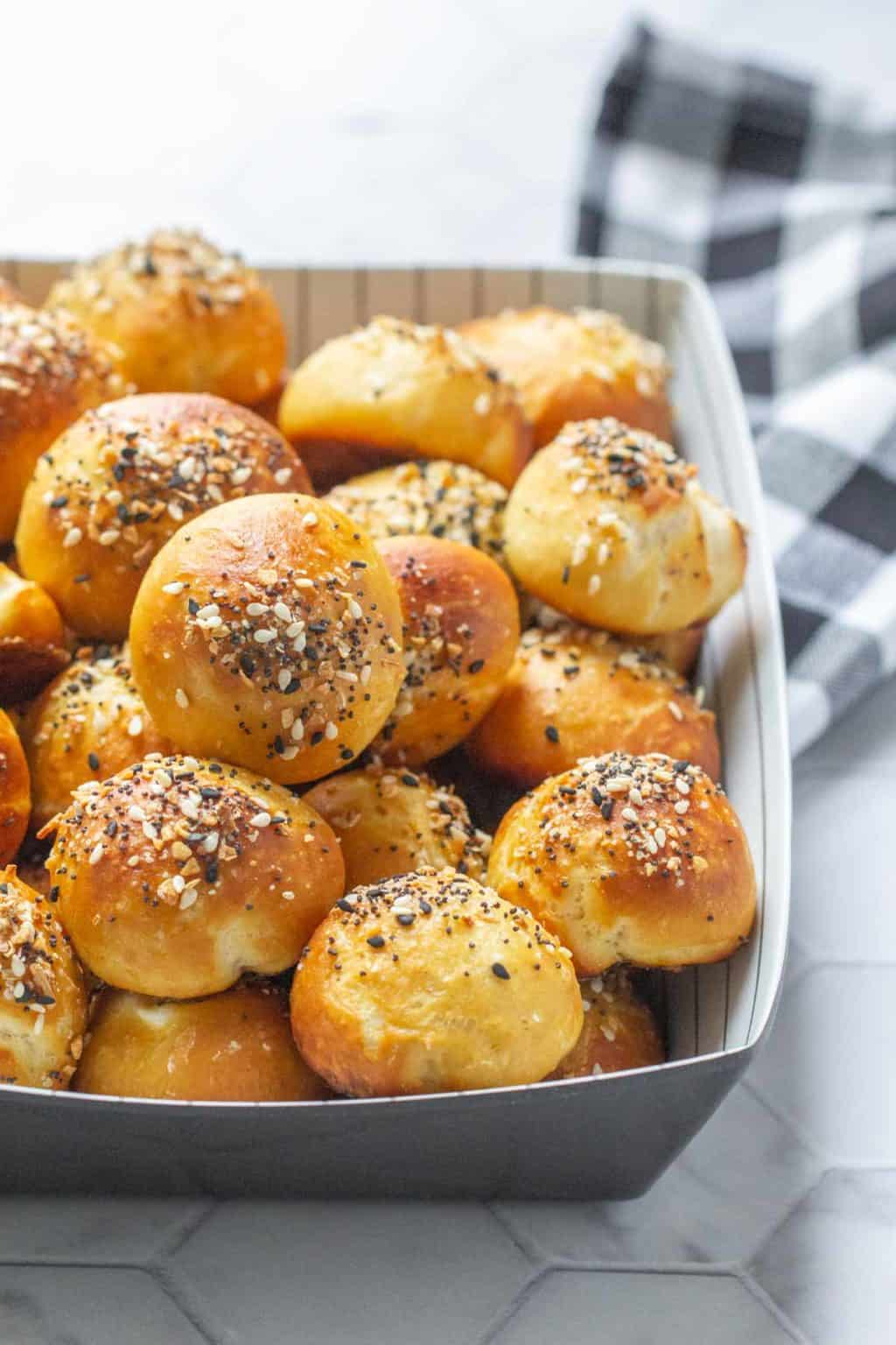 Everything Bagel Pretzel Bites stetted