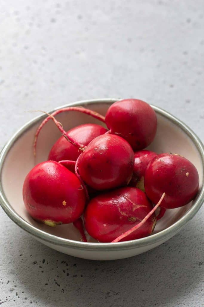 radishes in a bowl