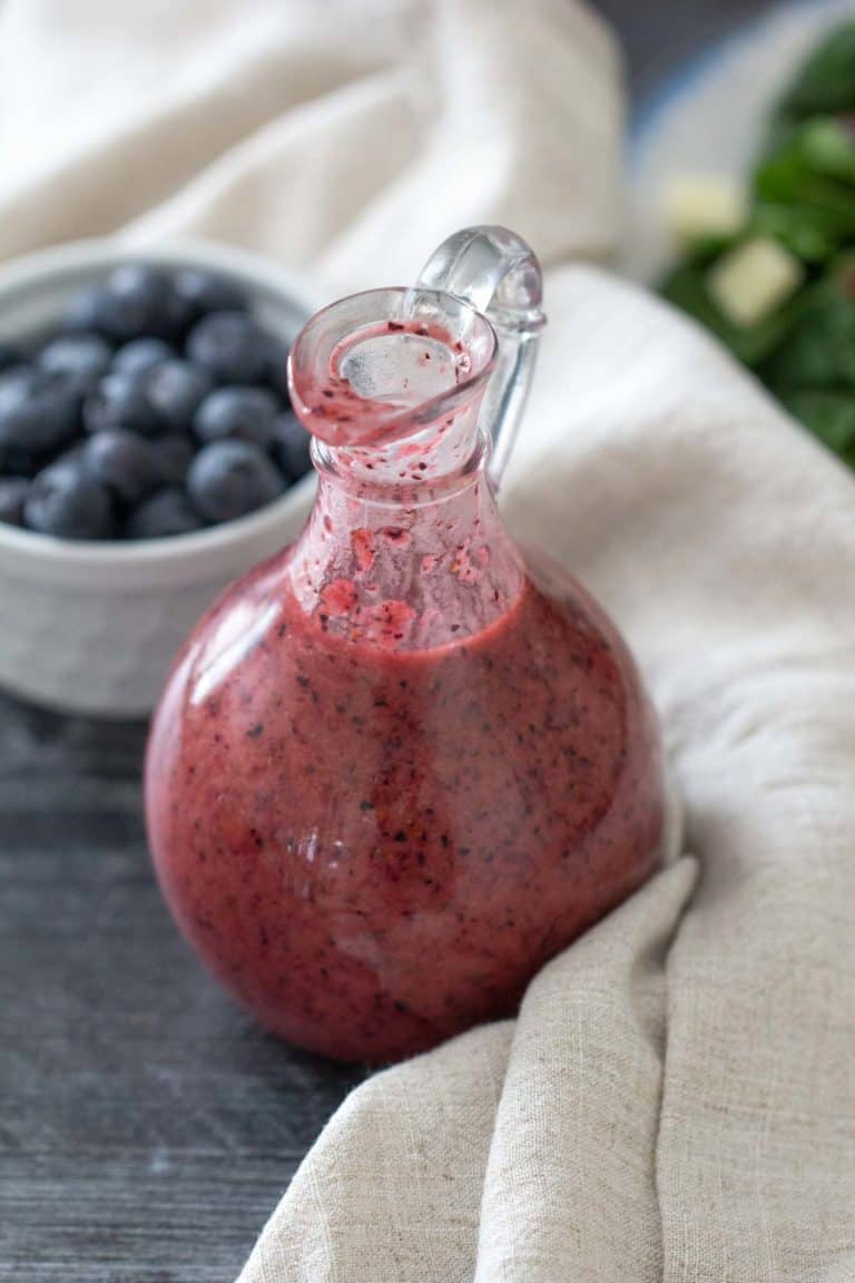 Blueberry Vinaigrette stetted