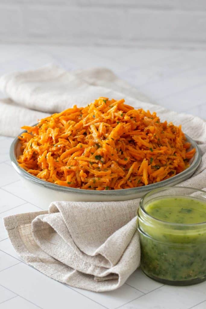 bowl of carrot salad