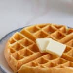 buttermilk waffle with butter