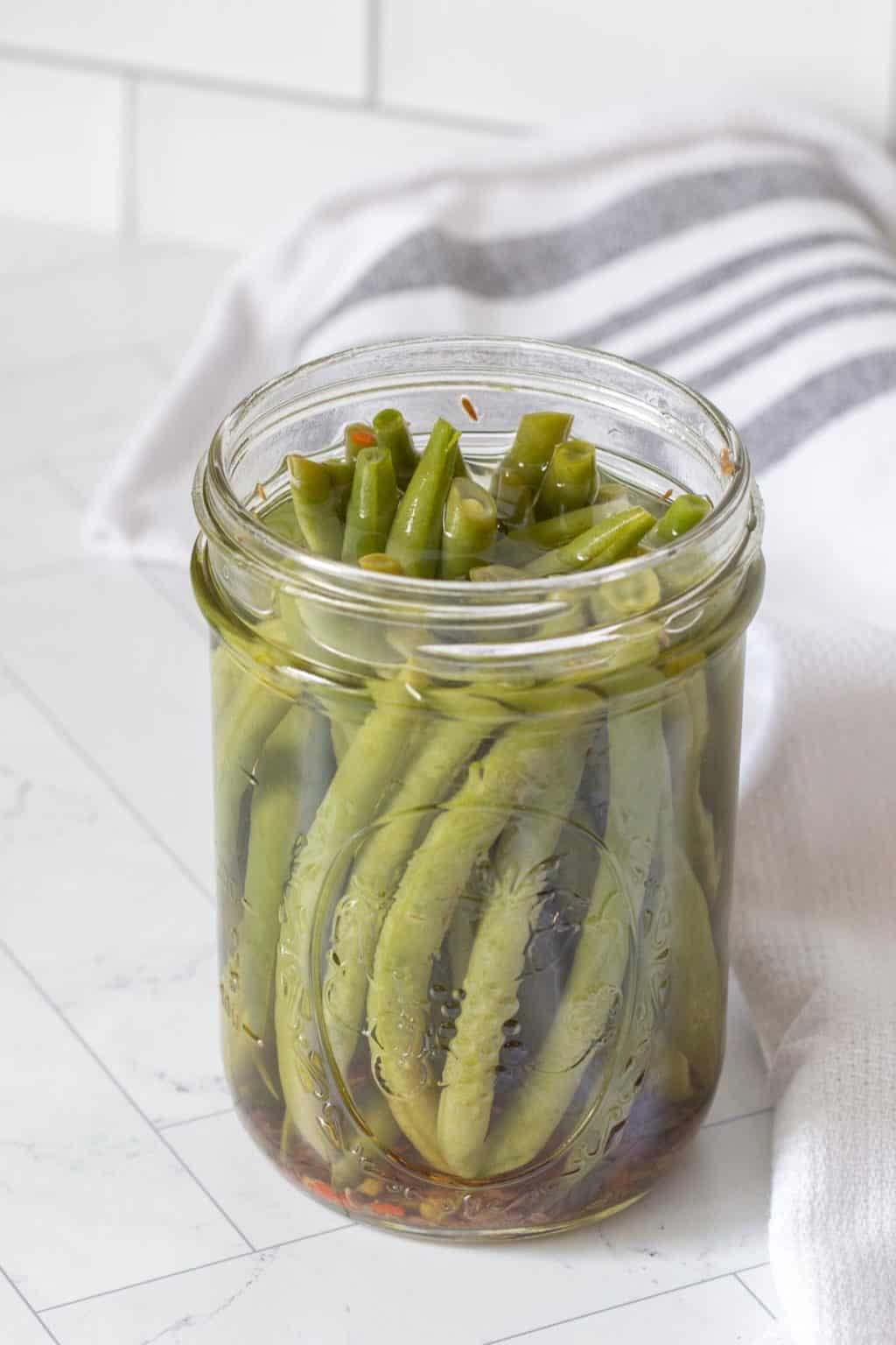 Pickled Green Beans stetted