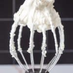 american buttercream on mixer whisk