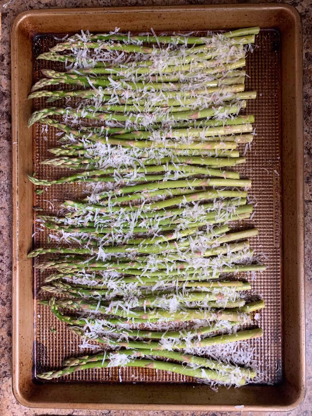 unbaked parmesan asparagus