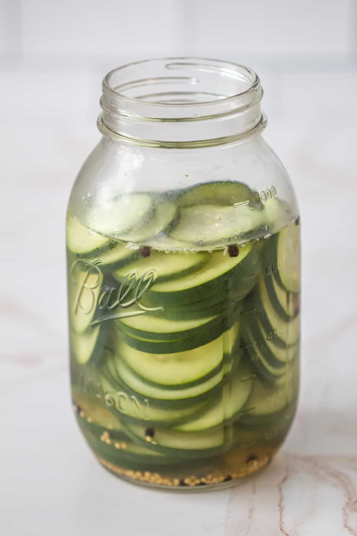 Quick Pickled Cucumber Slices