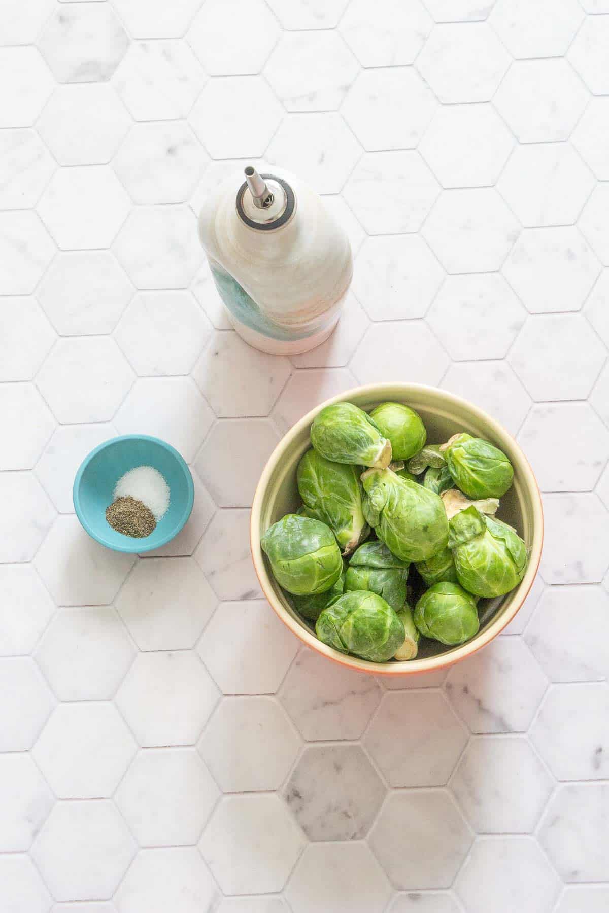 ingredients for roasted brussels sprouts