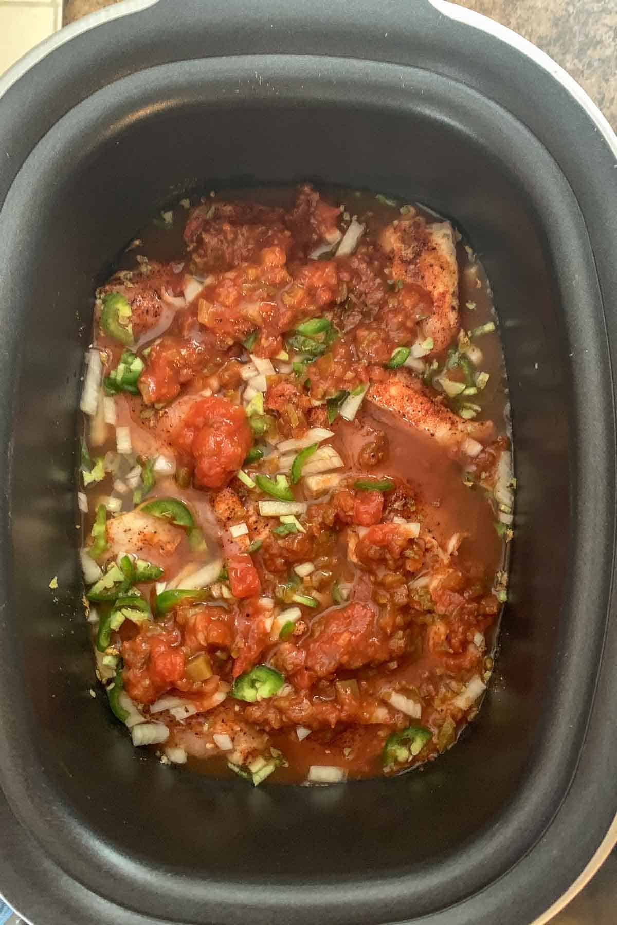 uncooked slow cooker chicken tacos