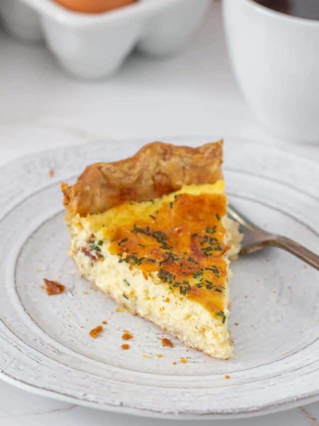 Easy Cheese Quiche stetted