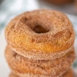 stacked pumpkin donuts