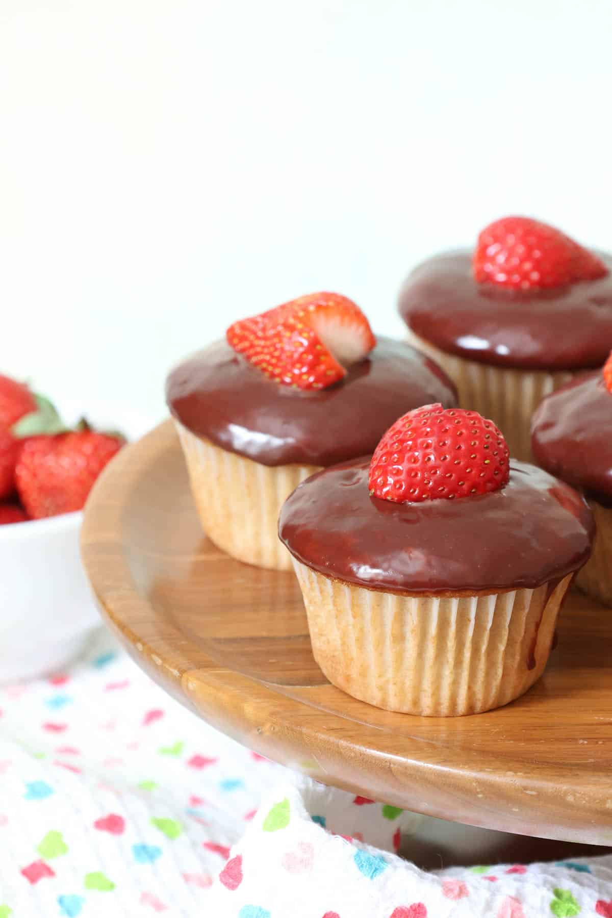 Chocolate-Covered Strawberry Cupcakes