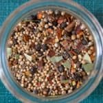 overhead pickling spice in jar