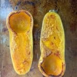 roasted butternut squash halves