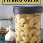 Easy method for making pickled garlic.