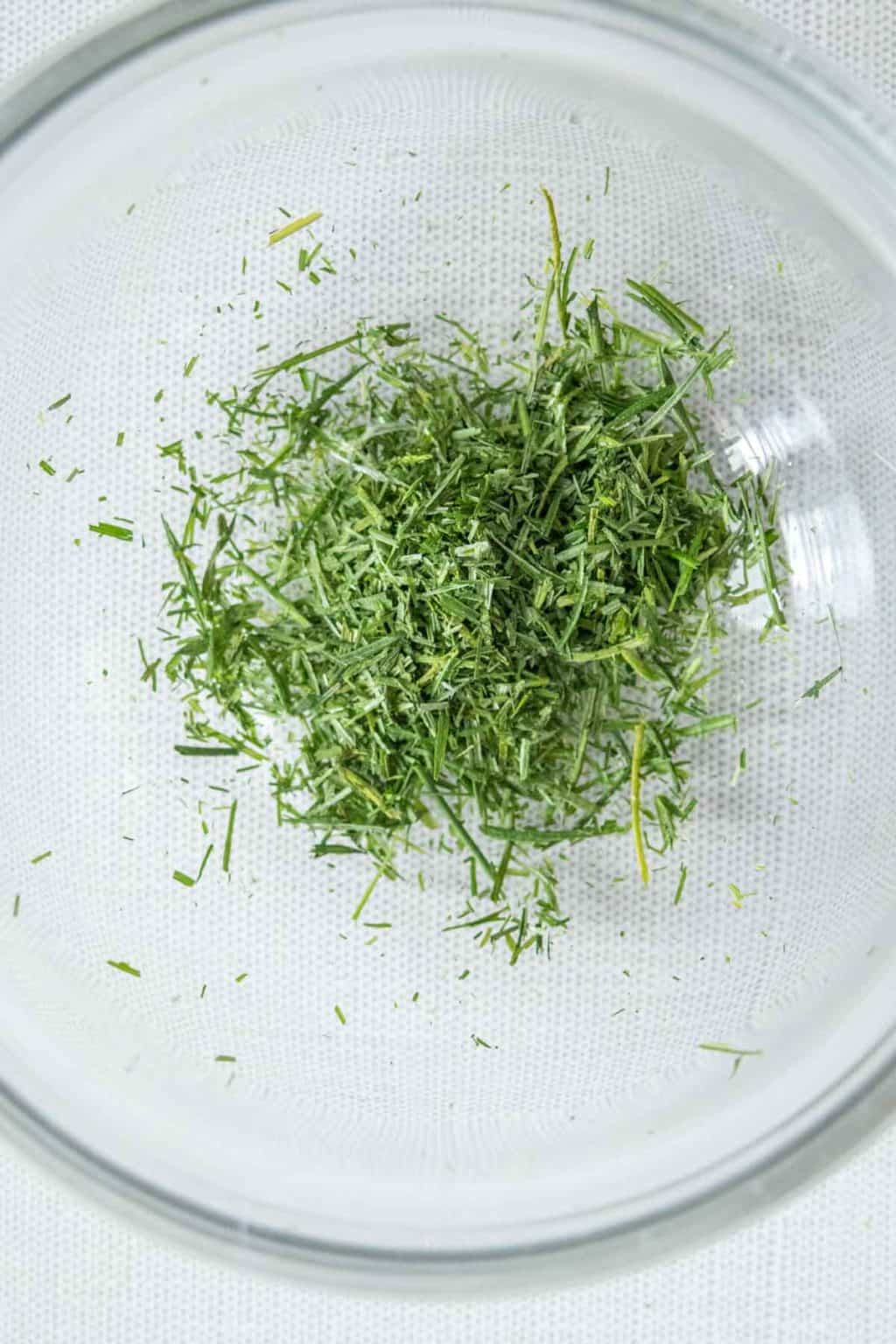 How to Dry Chives stetted