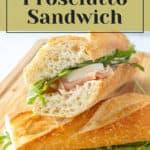 Easy to make recipe for a prosciutto sandwich with a creamy avocado dressing.