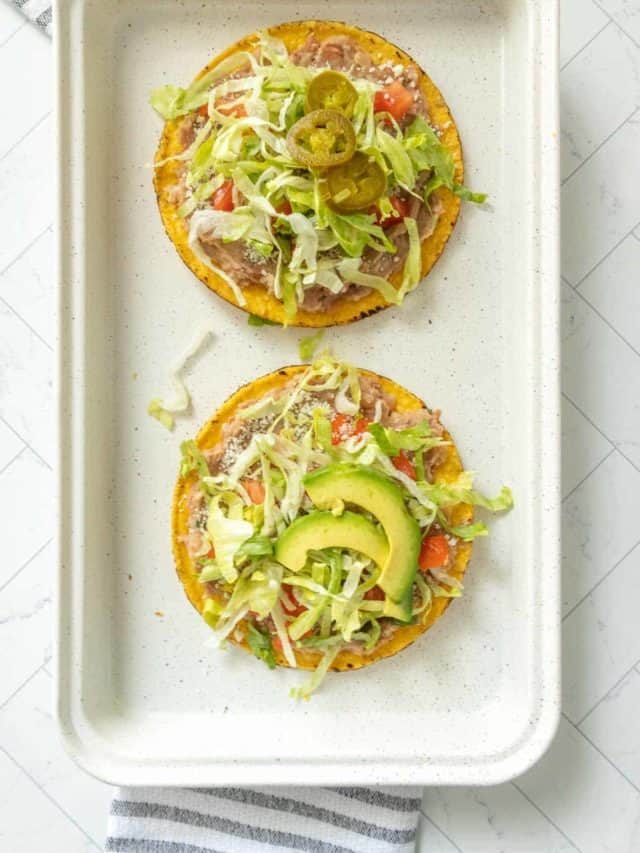 Easy Bean Tostadas