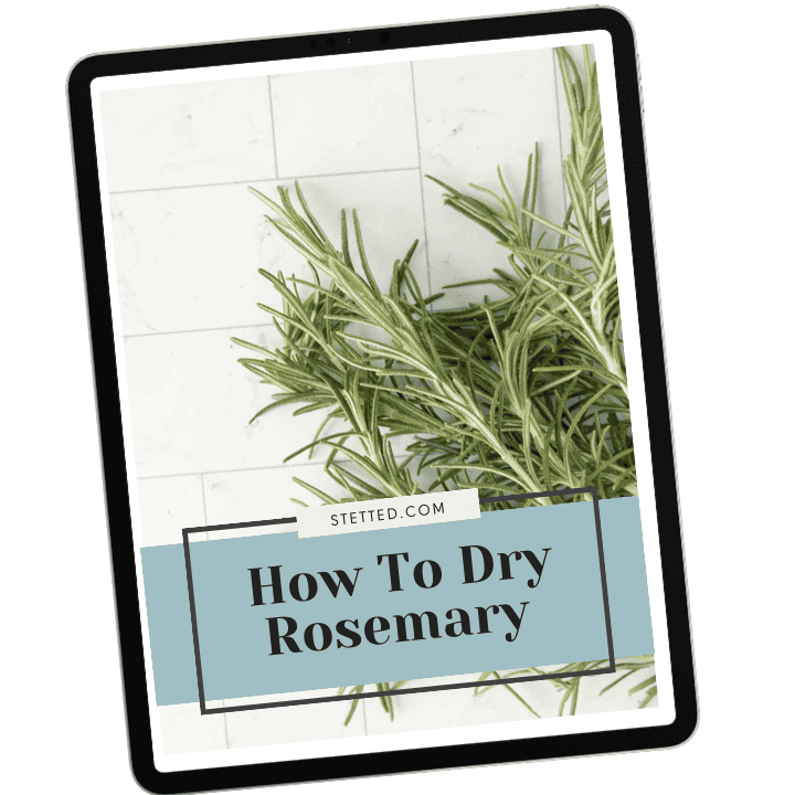 Home drying rosemary.