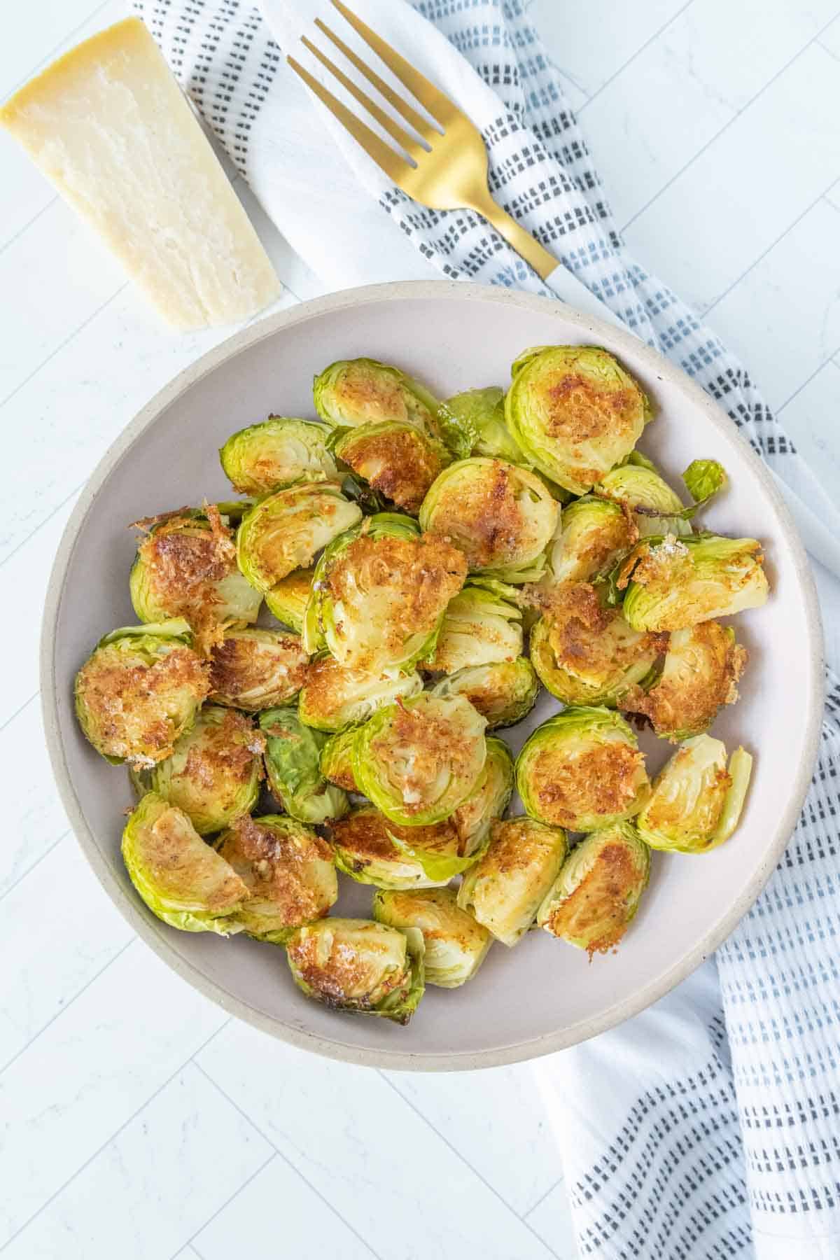 Parmesan Crusted Brussels Sprouts