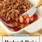 Baked brie with raspberry jam is a delicious appetizer that combines the creamy goodness of brie cheese with the sweet tanginess of raspberry jam.