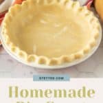 Homemade pie crust recipe.