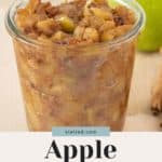 Apple compotes made with a simple and easy recipe, featuring the delicious combination of apple and cinnamon.