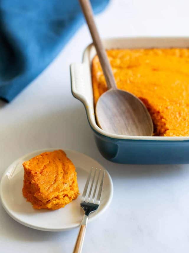 Savory Carrot Souffle