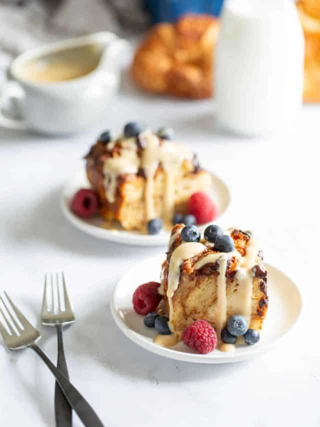 Croissant Bread Pudding Bake