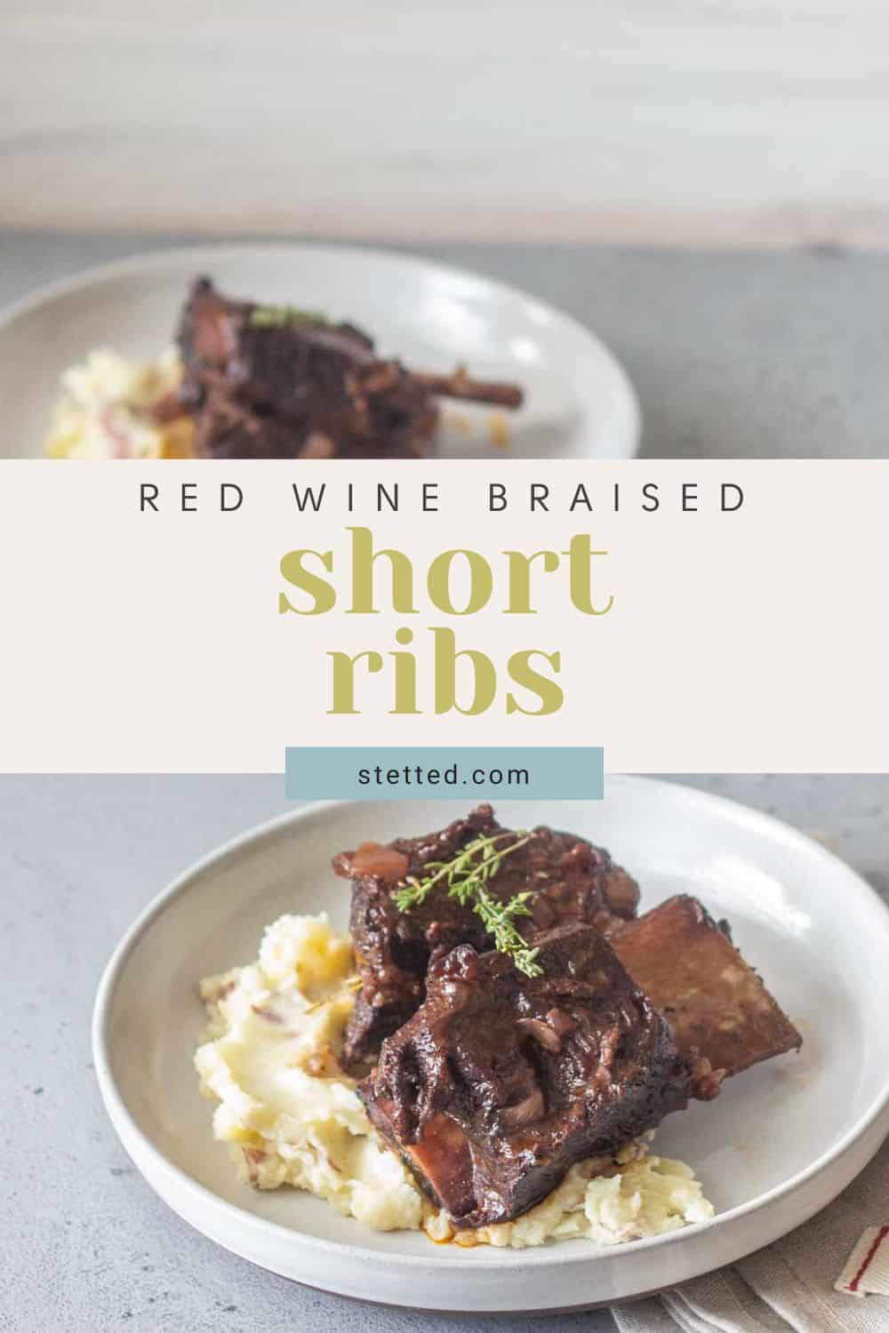 Braised Short Ribs stetted