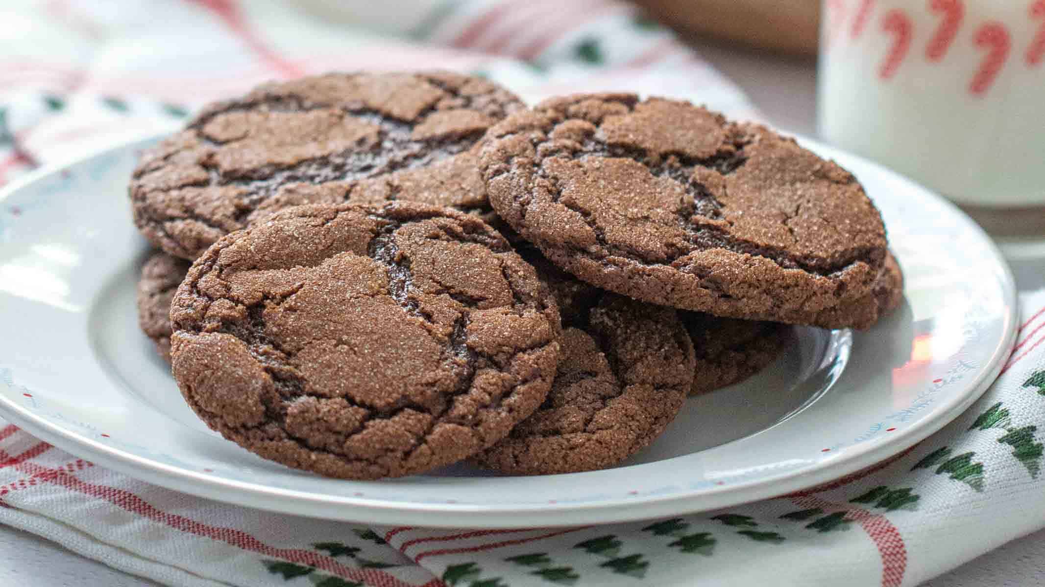 Rich chocolate cookies with a spicy cinnamon kick.